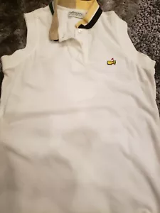 Masters Collection Golf Sleeveless Polo Shirt Vest Womens S White Made in USA - Picture 1 of 4