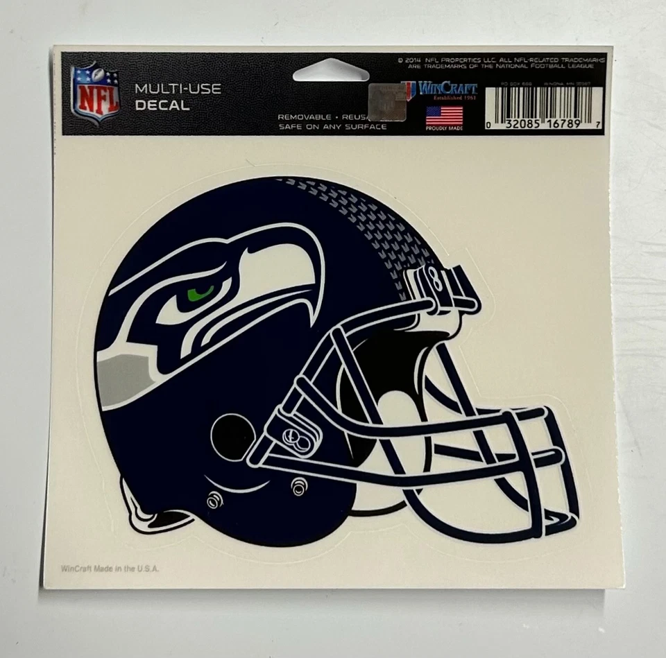 Calcomanía Seattle Seahawks 5" x 6"- calcomanía ultra Foto 1 de 1