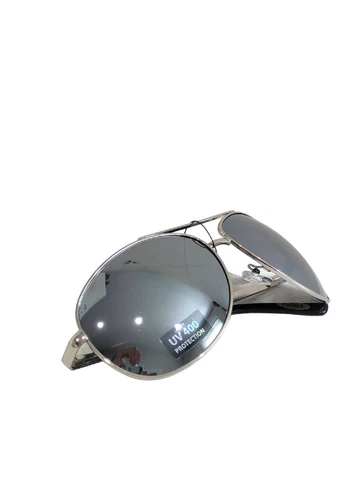New PHILADELPHIA EAGLES SILVER MIRRORED AVIATOR SUNGLASSES FROM SISKIYOU UV 400 Cover