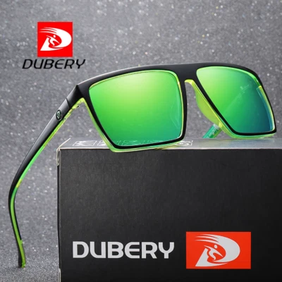 DUBERY Men Polarized Sport Square Sunglasses Outdoor Driving Fishing Glasses New - Image 1 of 4