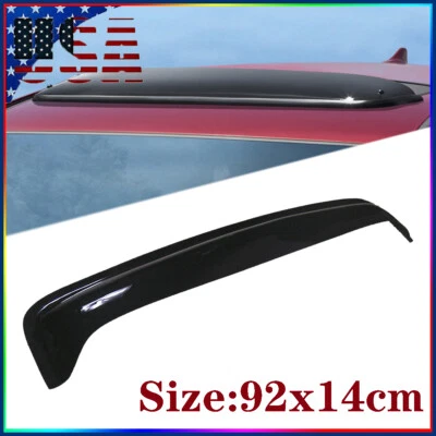 92x14cm Dark Smoke Car Sunroof Visor Moon Roof Rain Guard Wind Deflector US Ship - Image 1 of 4