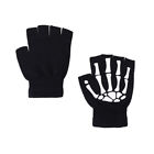 Halloween LED Skeleton Gloves Fingerless Gloves Dance Rave Costume