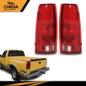 Pair Tail Light w/ Bulb 88-98 Chevy GMC C10 C/K 1500 Suburban Tahoe Yukon Pickup - Bild 1 von 12