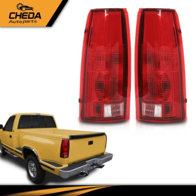 Par de luces traseras con bombilla 88-98 Chevy GMC C10 C/K 1500 Suburban Tahoe Yukon Pickup Foto 1 de 4