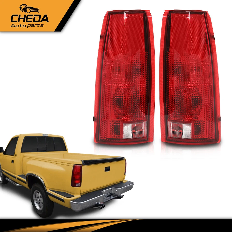 Par de luces traseras con bombilla 88-98 Chevy GMC C10 C/K 1500 Suburban Tahoe Yukon Pickup Foto 1 de 4