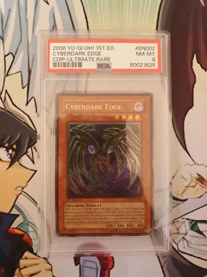 Cyberdark Edge CDIP-EN002 Ultimate Rare 1st PSA Grade 8 (Foil Shift Misprint) - Image 1 of 4