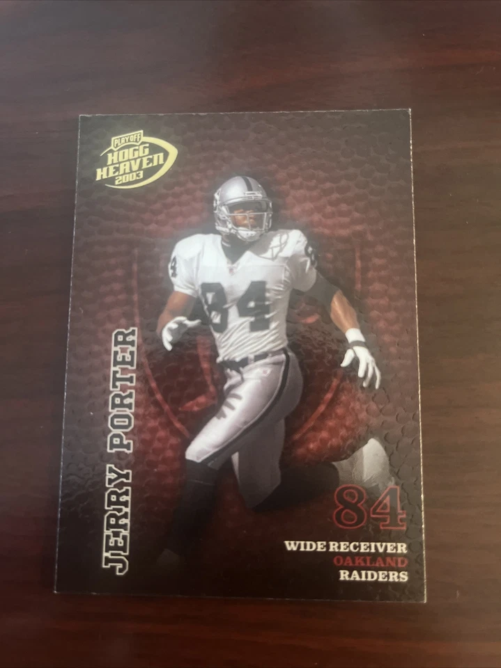 2003 Playoff Hogg Heaven Jerry Porter #104 Oakland Raiders - Image 1 of 1