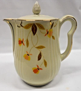 Vintage Hall Superior Tea Coffee Pot Mary Dunbar Jewel Homemakers Autumn Leaf 8M - Picture 1 of 17