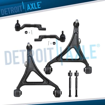 6pc Front Lower Control Arms Inner & Outer Tie Rods for Chrysler 300 Charger AWD - Image 1 of 4