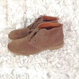 Lucky Brand "Emillia" SZ 10 Brown/TanSuede Desert Chukka Lace Up Bootie Boots