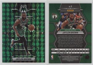 2022-23 Panini Mosaic Green Mosaic Prizm Jaylen Brown #9