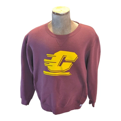 CMU Central Michigan University Chippewas Campus Hoodie Sweatshirt Large Cover