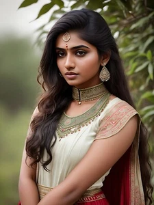 8x10  Women of India Art Print Female Indian Model   01-1318298018 - Picture 1 of 1