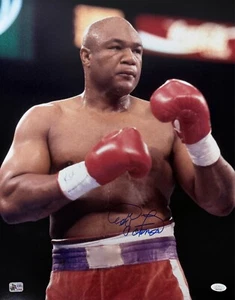 George Foreman Signed Autographed 16x20 Photo JSA & George Foreman Authentic 3 B - Picture 1 of 1