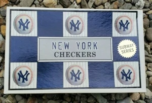 VTG New York Yankees vs Mets Checkers Game MLB 1997 Subway Series - Picture 1 of 3