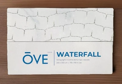 OVE Waterfall 1200 LED String Lights With Remote 2020898 New! - Image 1 of 4