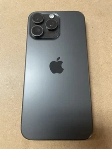 iPhone 15 Pro Max Back Housing Replacement w Small Parts OEM -Black-A - Picture 1 of 6