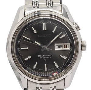 Seiko Bell-Matic 4006-7011 Auto 27J Black Dial Day-Date Men's Watch Vintage JP - Picture 1 of 4