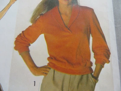 Vintage 70's Simplicity 9264 SHAWL-TYPE COLLAR SHIRT TOP Sewing Pattern Women - Image 1 of 4