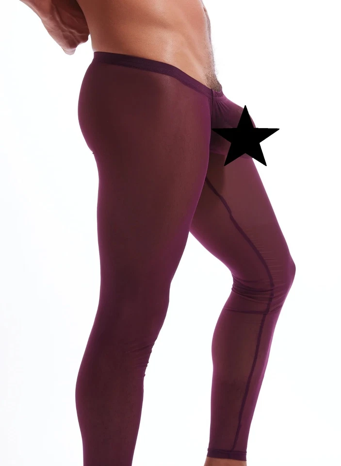 Medias de hielo transparente N2N Bodywear para hombre, M XL púrpura nuevas con etiquetas Foto 1 de 3