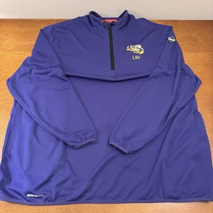 LSU Tigers Sweater Herren 4xL Lila 1/4 Zip Pullover NCAA Taschen - Bild 1 von 10