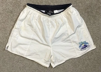 BAÑADOR HOMBRE VINTAGE AÑOS 90 DISNEY ORIGINAL BLANCO AZUL SHORTS L Foto 1 de 4