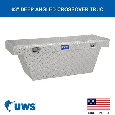 FOR 1998-2008 Mazda B3000 63" Angled Crossover Truck Tool Box - Imagem 1 de 4