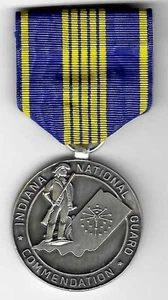 Medaglia RACCOMANDAZIONE Classe Argento Guardia Nazionale Stato INDIANA Originale - Foto 1 di 2