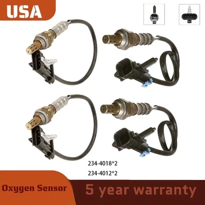 4x Sensor de Oxigênio Up+Downstream Para 1999-2002 Chevrolet Silverado GMC Sierra 1500 - Imagem 1 de 4