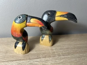 2 Holztukane - Vintage Holz geschnitzt MWS und Banos Ecuador - Bild 1 von 6