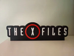 The X Files x-files 3D Logo Sign Display Fan Made Collectible TV Sci Fi Gift - Picture 1 of 2
