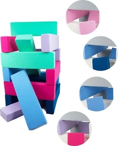 Lot de 15 grands blocs en mousse pour le jeu, pour la la crèche - Photo 1/21