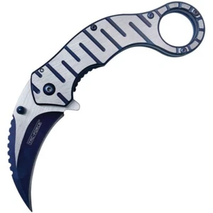 Tac Force Framelock Folding Knife 2.5" Two-Tone Steel Blade Stainless Handle - Picture 1 of 1