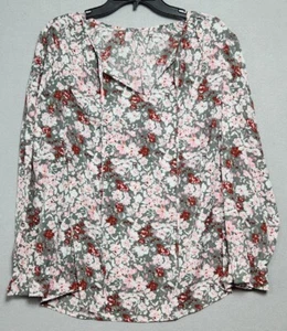 Blusa Dokotoo Boho Cuello en V Mujer Grande Floral Fina Calce Suelto Camisa Manga Larga - Imagen 1 de 5