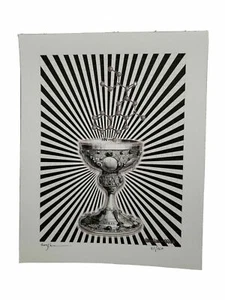 Gwyllm Llwydd "The Chalice" signed Blotter Art Print LTD Edition Psychedelic Art - Bild 1 von 6
