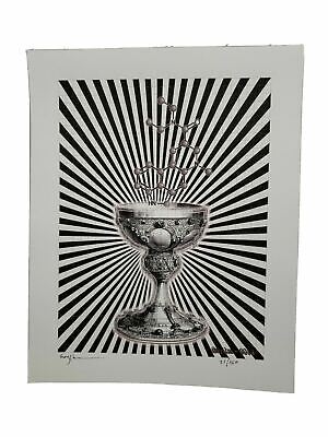Gwyllm Llwydd  The Chalice  Signed Blotter Art Print LTD Edition Psychedelic Art • 75$
