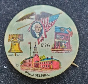 Philadelphia 1776 Independence Pinback Button w1272 - Picture 1 of 3