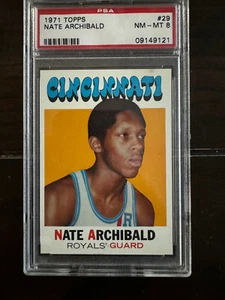 1971 Topps Basketball Nate TINY Archibald ROOKIE #29 PSA 8 KINGS / CELTICS HOF - Picture 1 of 1