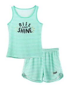 Girls Tank Top Pajamas – Size 16 Summer Shorts PJS Set Big Kids Clothes for T... - Picture 1 of 7