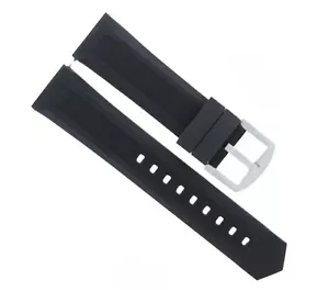 20MM RUBBER STRAP BAND FOR TAG HEUER 300 AQUARACER CAF2010, WAY111Z  F1 BLACK - Picture 1 of 7