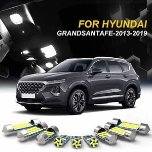 6000K White Interior LED Lights Lamp Package kit For HYUNDAI GrandSantaFe 13-19 - Foto 1 di 12