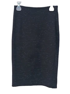 Falda Saville Row Londres Talla 2 Tejida Lápiz Negro Blanco Vestido Informal S NUEVO - Imagen 1 de 5