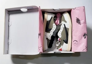 Jordan 1 Low OG SP (PS) x Travis Scott Medium Olive Black DO5442-200 Size 3Y NEW - Picture 1 of 16