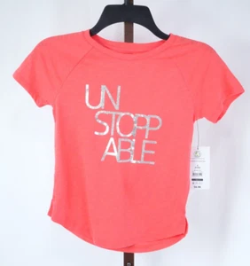 Athletic Works Girls Set 3 Piece Graphic Short Sleeve Tee and Leggings S NEW - Picture 1 of 10