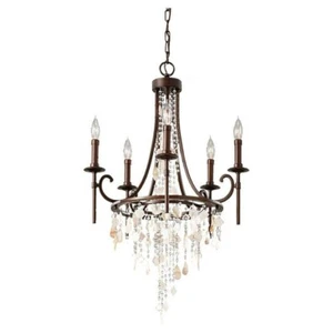 Murray Feiss F2663/5HTBZ Cascade 5 Bulb Heritage Bronze Chandelier - Picture 1 of 1