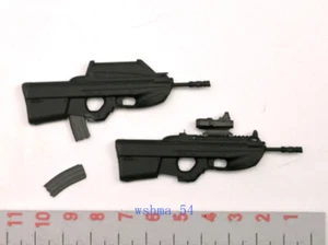 2PCS 1/12 Scale FN2000 Gun Model Weapon Toy Accessory for 6" Nota MEZ. Figure - Picture 1 of 5