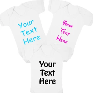 Chaleco Bebé Crecer Personalizado Regalo Divertido Bautizo Body Tu Texto Aquí - Imagen 1 de 4