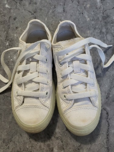 Scarpe pantaloni Converse All Star bambino bianco taglia UK 11 5