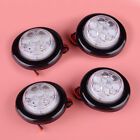 4x 2" Inch Clear White LED Round Clearance Side Marker Lights Truck Trailer A4