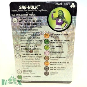 Heroclix Fantastic Four: Future Foundation set She-Hulk #L023 legacy card! - Picture 1 of 1